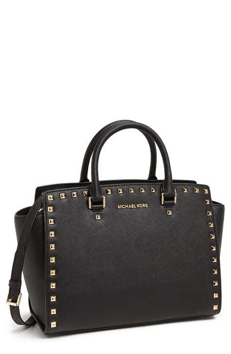 michael kors satchel selma stud large|Michael Kors selma saffiano.